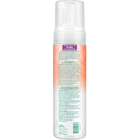 TropiClean Natural Flea & Tick Waterless Shampoo for Cats