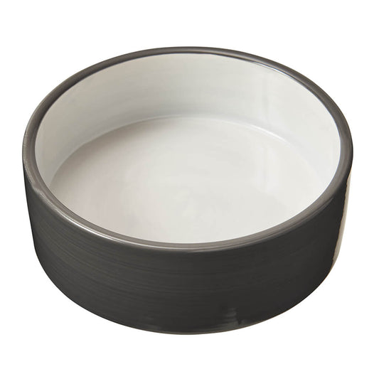 Spot Two Tone Gray Pet Dish