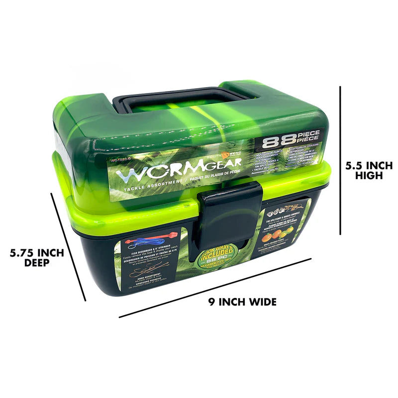South Bend Worm Gear 88 Piece Loaded Tackle Box