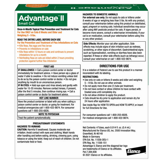 Advantage Small Cat Topical Flea Treatment