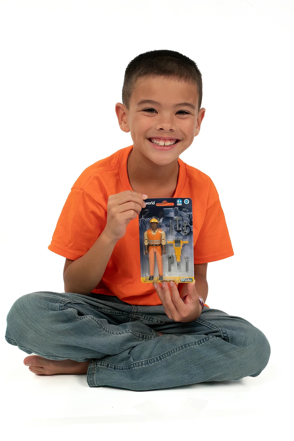 Bruder Construction Worker Medium Skin with Accessories