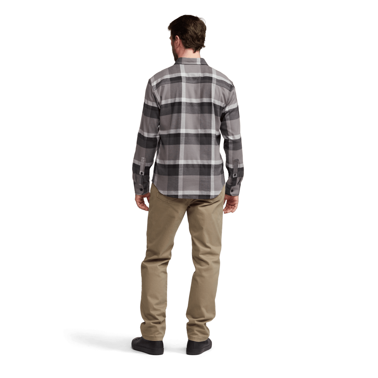 Sitka Ashland Lightweight Flannel Shirt in Woodsmoke Fall Plaid
