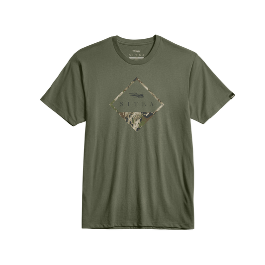 Sitka Optifade Badge Tee in Olive Green