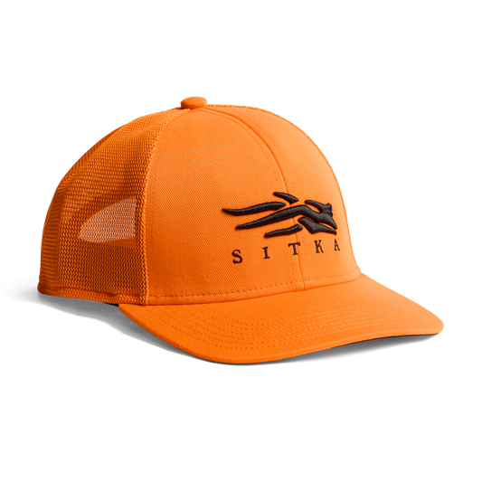 Sitka Icon Flex Mid Pro Trucker Hat in Ultra Orange