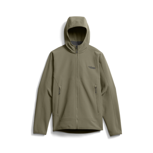Sitka Alpha Fleece Hooded Jacket in Dark Green Sage