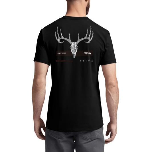 Sitka Tech Whitetail Pocket Tee in Sitka Black