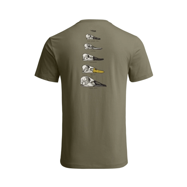 Sitka Waterfowl Skull Tee in Dark Green Sage