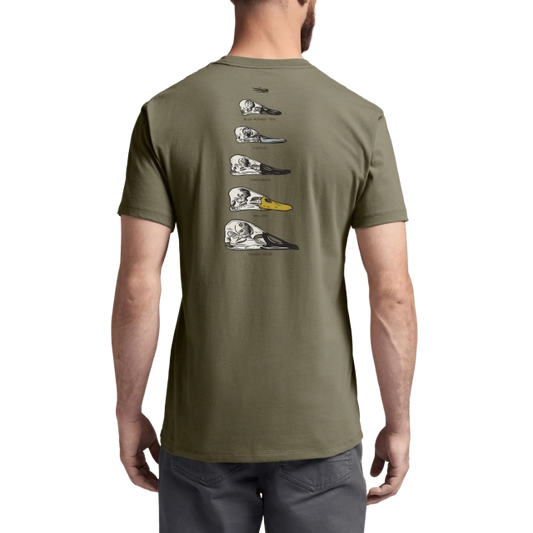 Sitka Waterfowl Skull Tee in Dark Green Sage