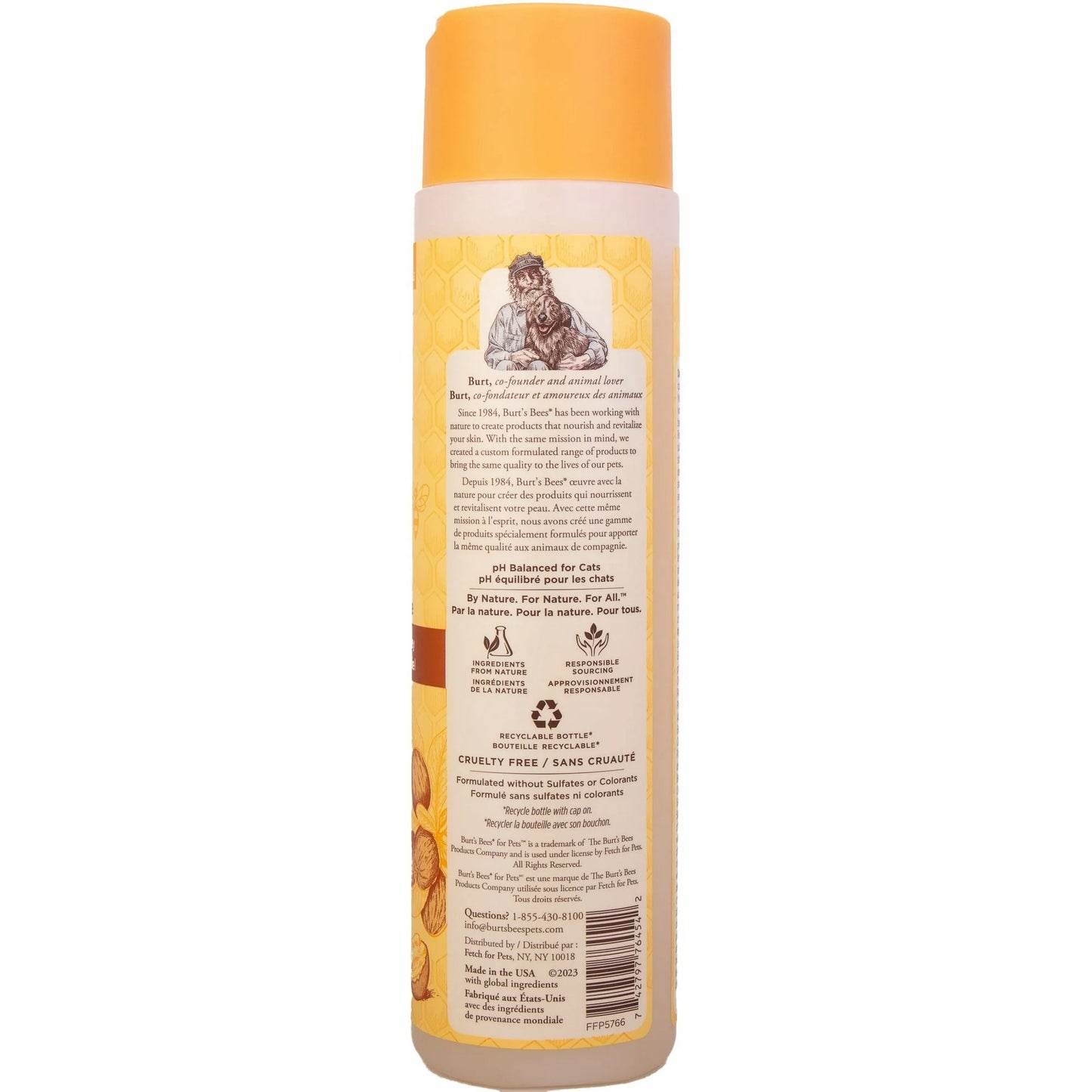 Burt’s Bees Hypoallergenic Shampoo for Cats with Shea Butter and Honey
