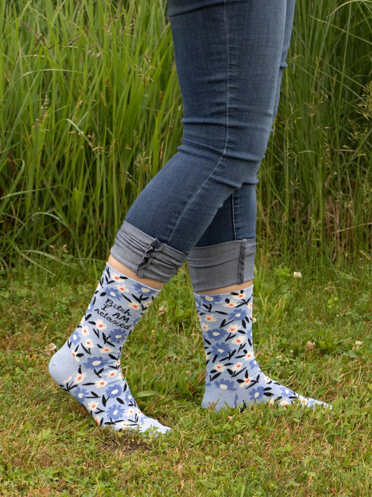 I AM Relaxed Crew Socks