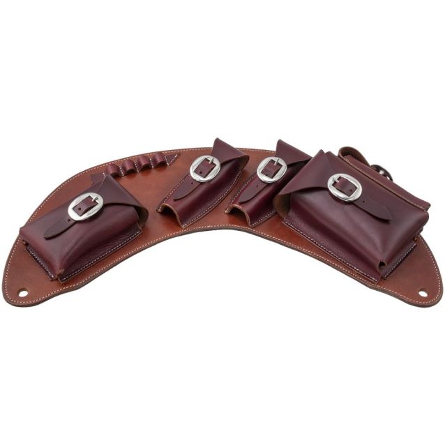 Tough1 Silver Royal Leather Medicine Cantle Bag