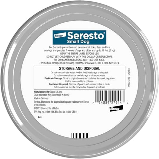 Seresto Flea & Tick Treatment & Prevention Collar for Dogs