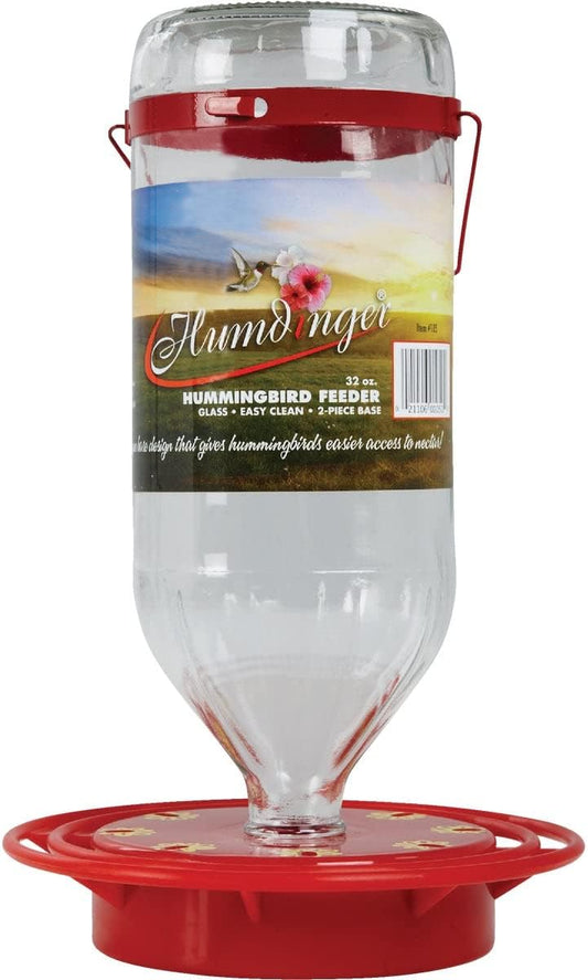Humdinger Glass Hummingbird Feeder