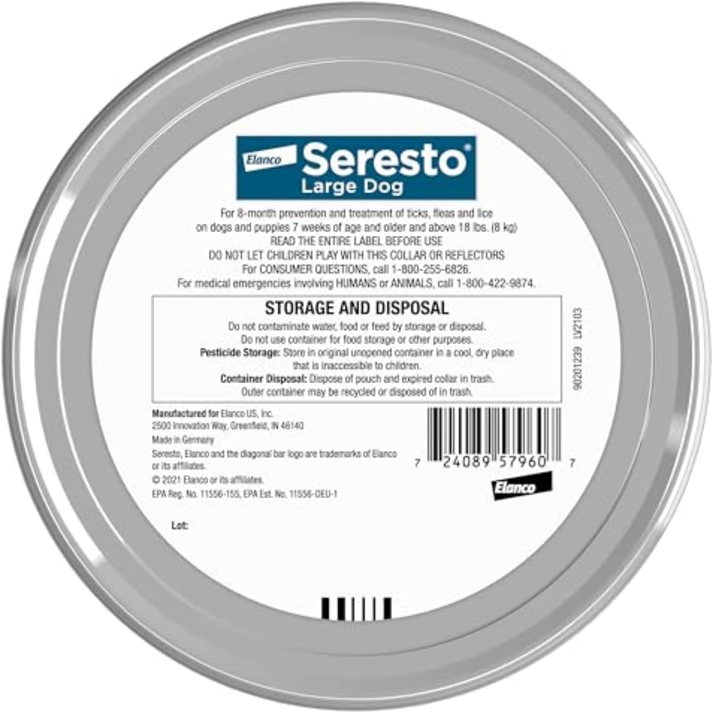 Seresto Flea & Tick Treatment & Prevention Collar for Dogs