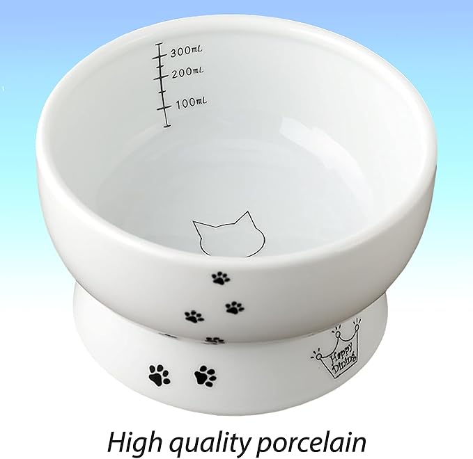 Necoichi Raised Cat Water Bowl