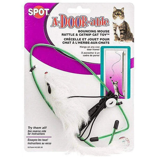 Spot A-Door-Able Bouncing Mouse Cat Toy