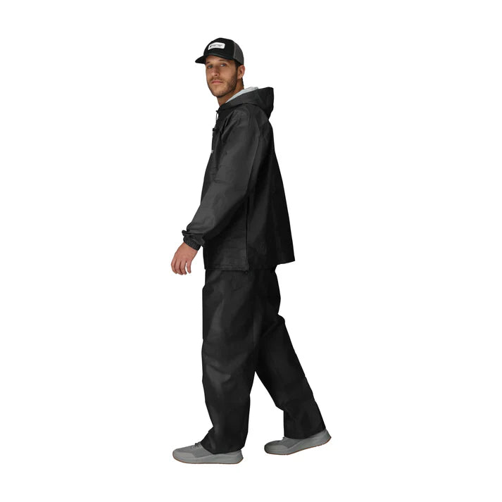 Frogg Toggs Men's Pro Lite 2-Piece Waterproof Rain Suit in Black