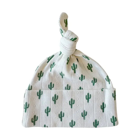 SIIX Collection Organic Pointelle Baby Gown in Cactus Print