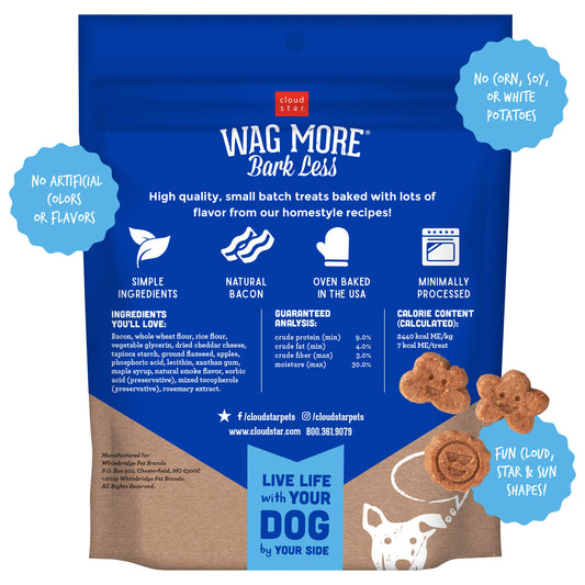 Wag More Bark Less Soft Chews Dog Treats-Bacon, Cheese & Apples