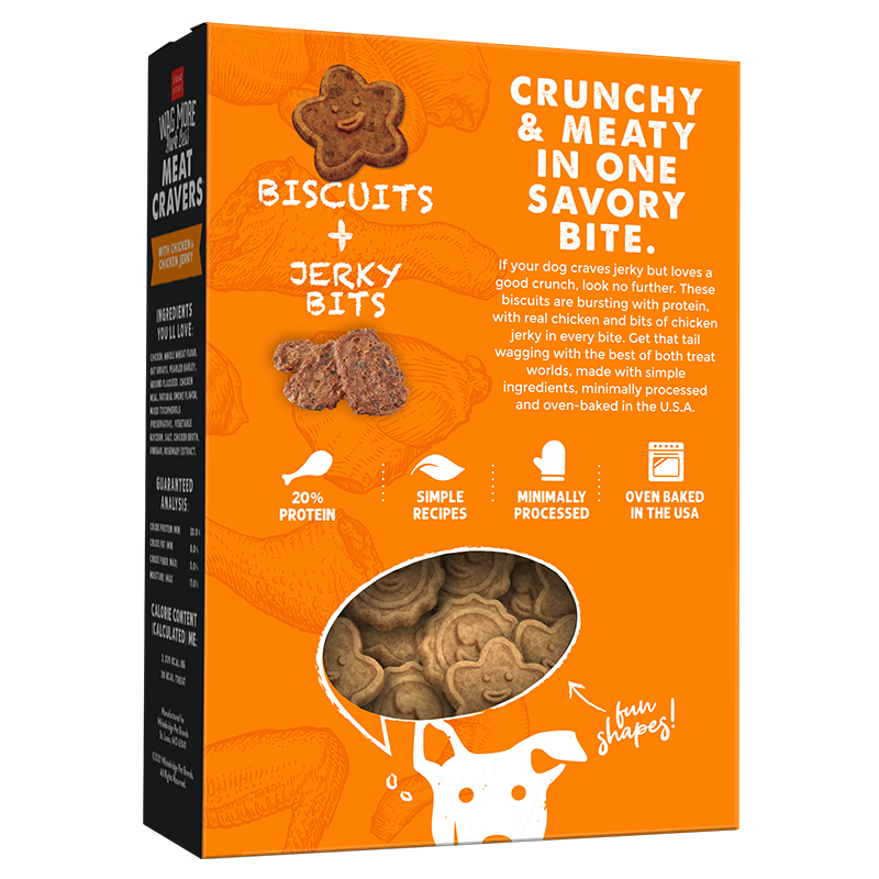 Wag More Bark Less Meat Cravers Crunchy Dog Treats-Chicken