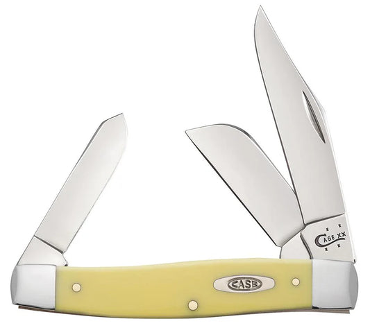 Case Yellow Synthetic Carbon Steel Large Stockman