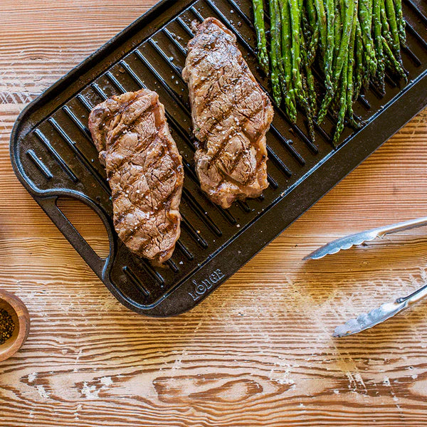 Lodge 20"x10.5" Inch Pro-Grid Reversible Grill/Griddle