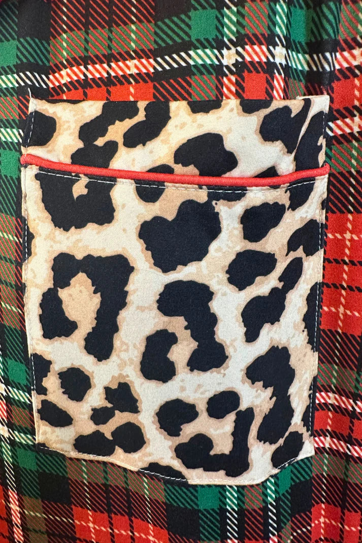 Wrapped in Safari Chic Ruffle Pajama Set