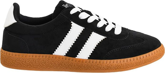 Corkys Heads Up Sneaker in Black & White Combo