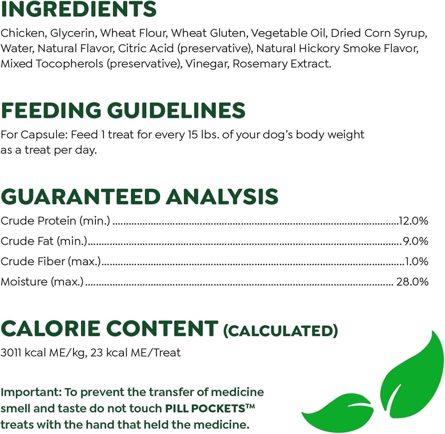 Greenies Pill Pockets Dog Treats in Chicken Flavor