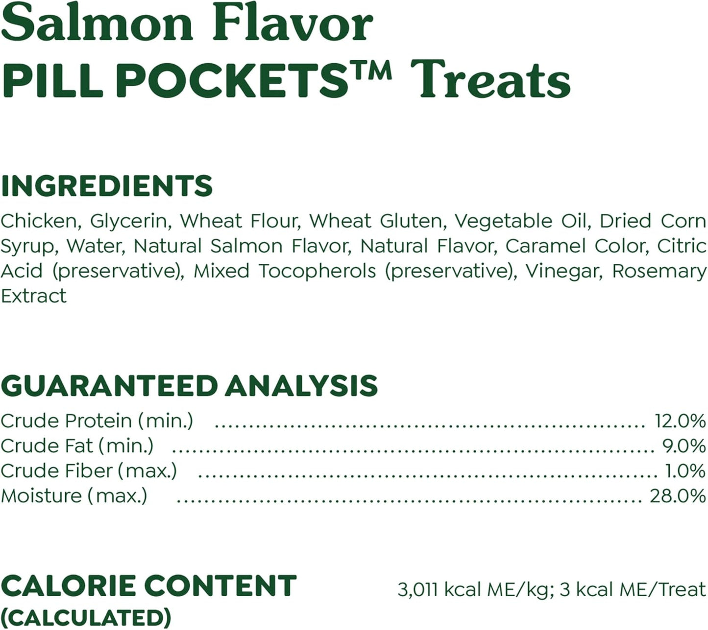 Greenies Pill Pocket Cat Treats Salmon Flavor