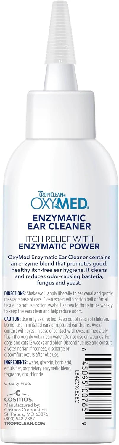 TropiClean OxyMed Enzymatic Dog Ear Cleaner
