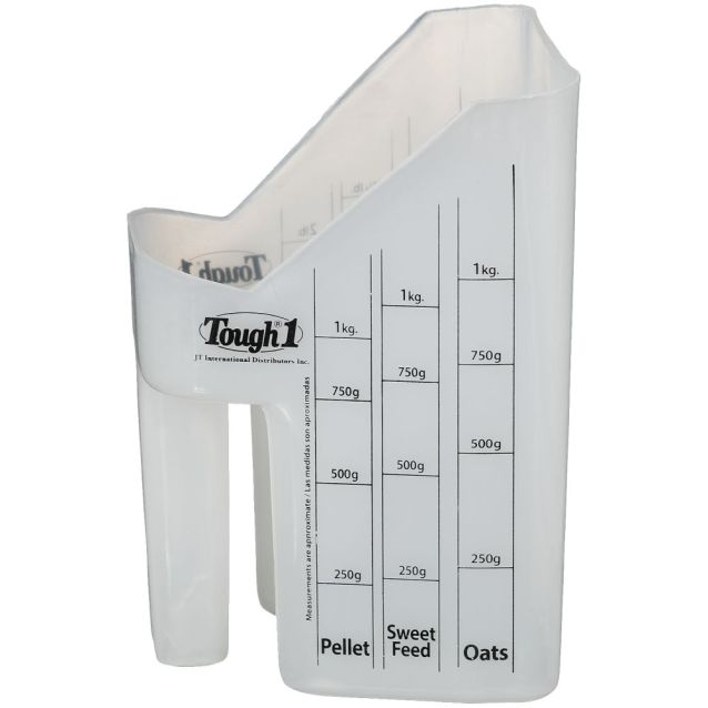 Tough1 Feed Scoop with Measurements