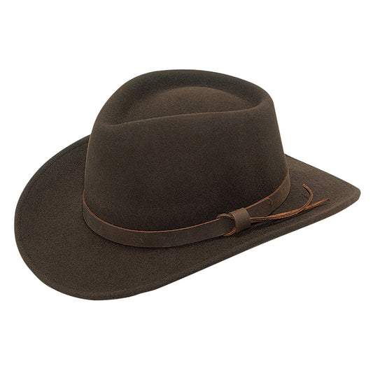 Twister Durango Crushable Wool Hat in Brown