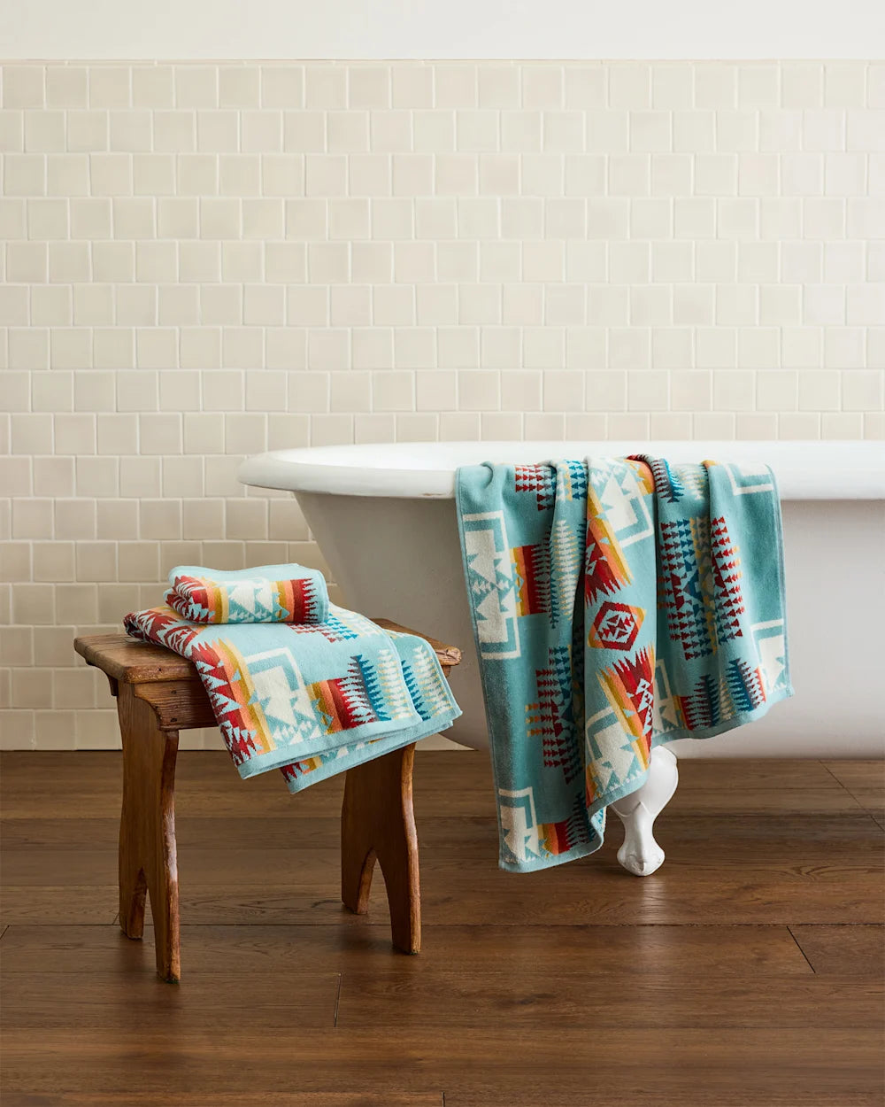 Pendleton Aqua Chief Joseph Towel Collection