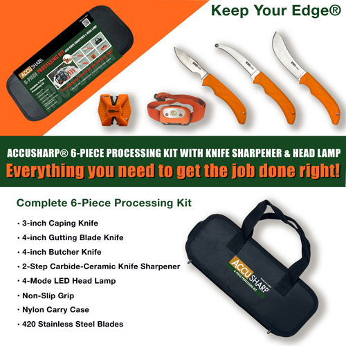 AccuSharp 6-Piece Processing Kit
