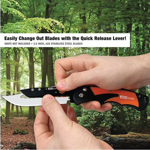 AccuSharp 3.5″ Replacement Blades for the Replaceable Blade Razor Knife