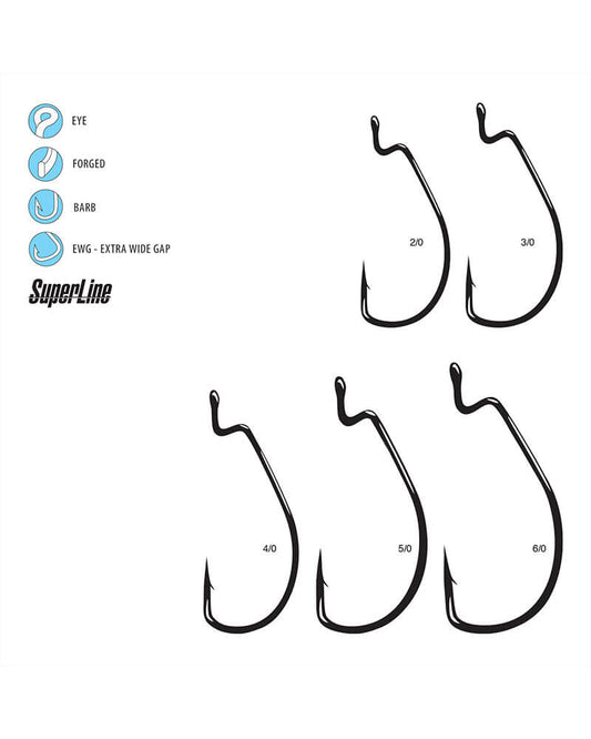 Gamakatsu Worm, Superline Extra Wide Gap (EWG)