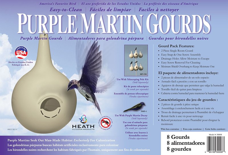 Purple Martin Gourd House