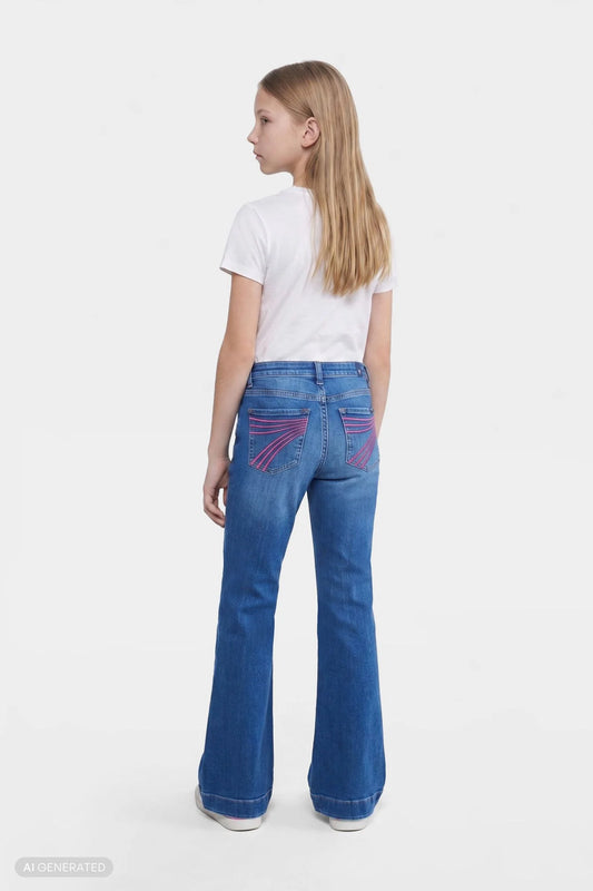 MINI DOJO in Slim illusion Jean in Moonwater