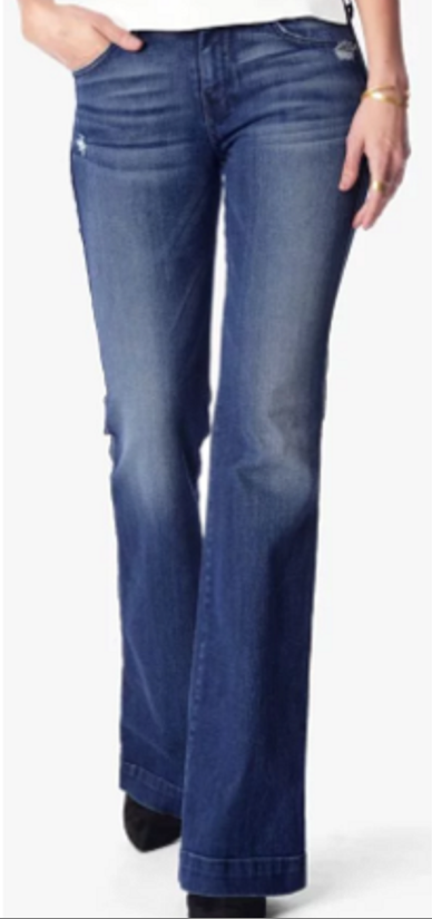 7 For All Mankind Dojo Tailorless Lake Blue Jean Tried True 23