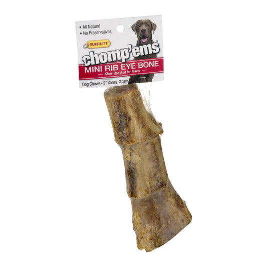 Chomp 'ems Mini Rib Eye Bone 3 Pack