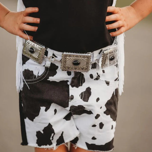 Shea Baby Black Concho Belt