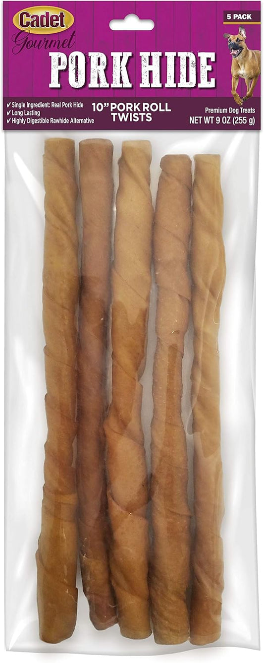 Cadet Gourmet Pork Hide Rolls Dog Treats