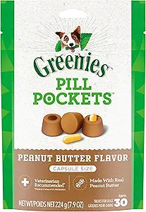 Greenies Pill Pocket Dog Treats Peanut Butter Flavor