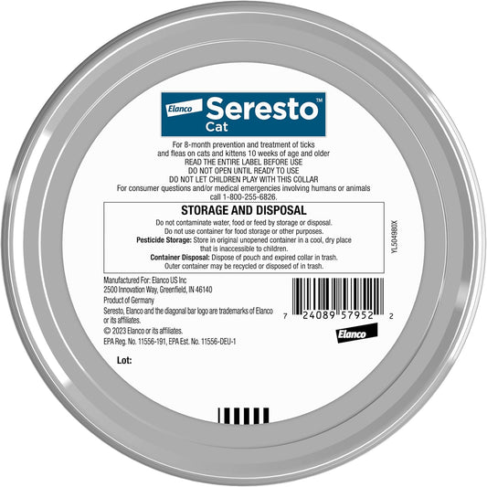 Seresto Cat Flea & Tick Treatment & Prevention Collar for Cats