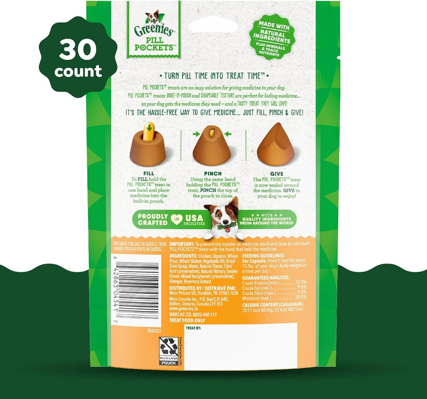 Greenies Pill Pockets Dog Treats in Chicken Flavor