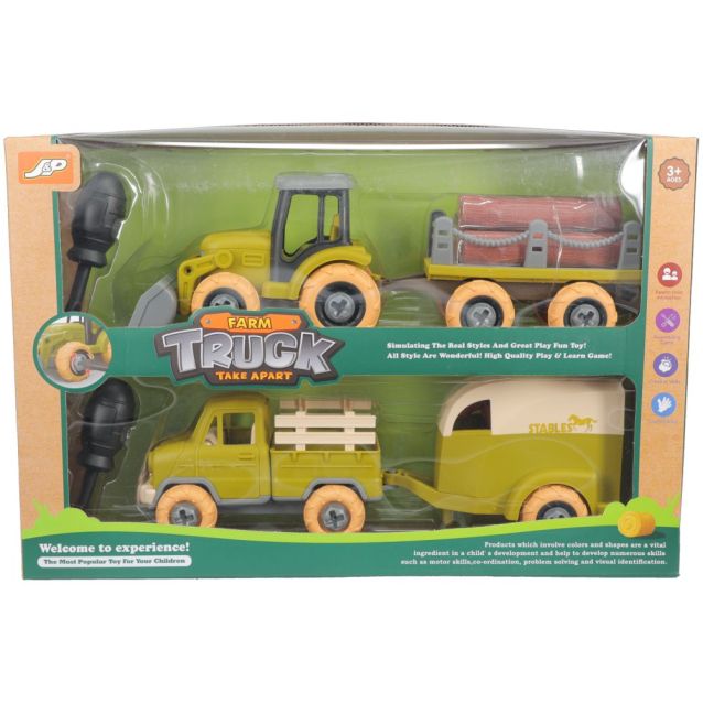 Tough1 Toy Truck & Tractor Set