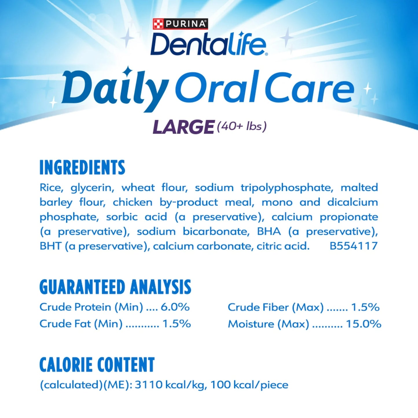 Purina DentaLife Daily Oral Care Chew Treats for Large Dogs