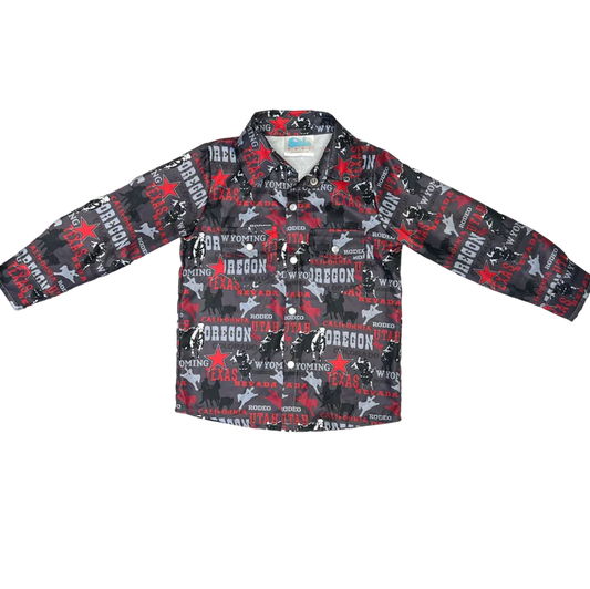 Shea Baby Rodeo Road Black Long Sleeve Pearl Snap Shirt