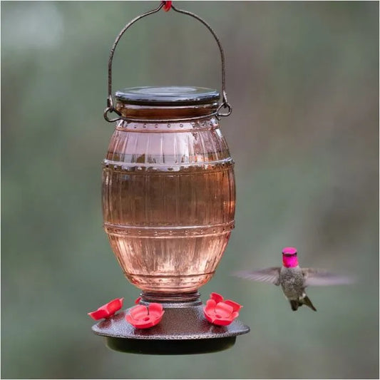 Perky-Pet Prohibition Top-Fill Glass Hummingbird Feeder
